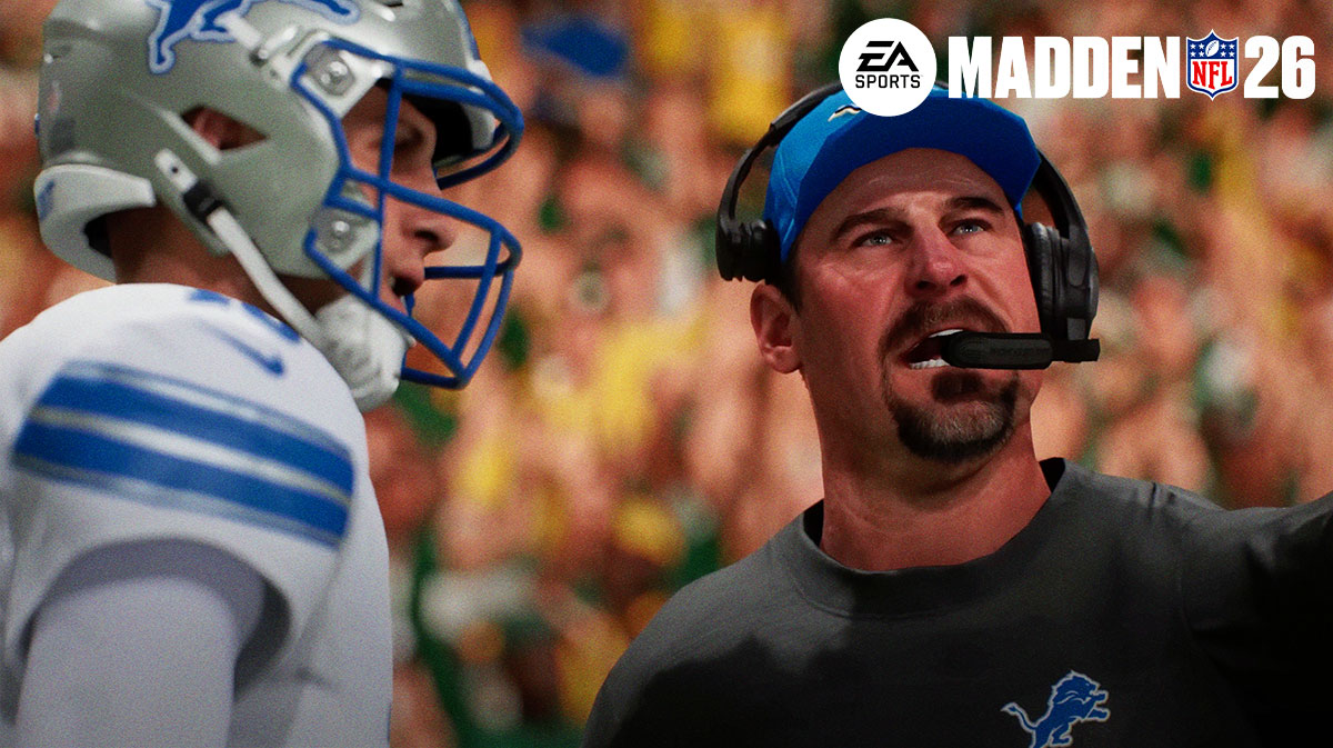 Jared Goff with Dan Campbell in Madden 26