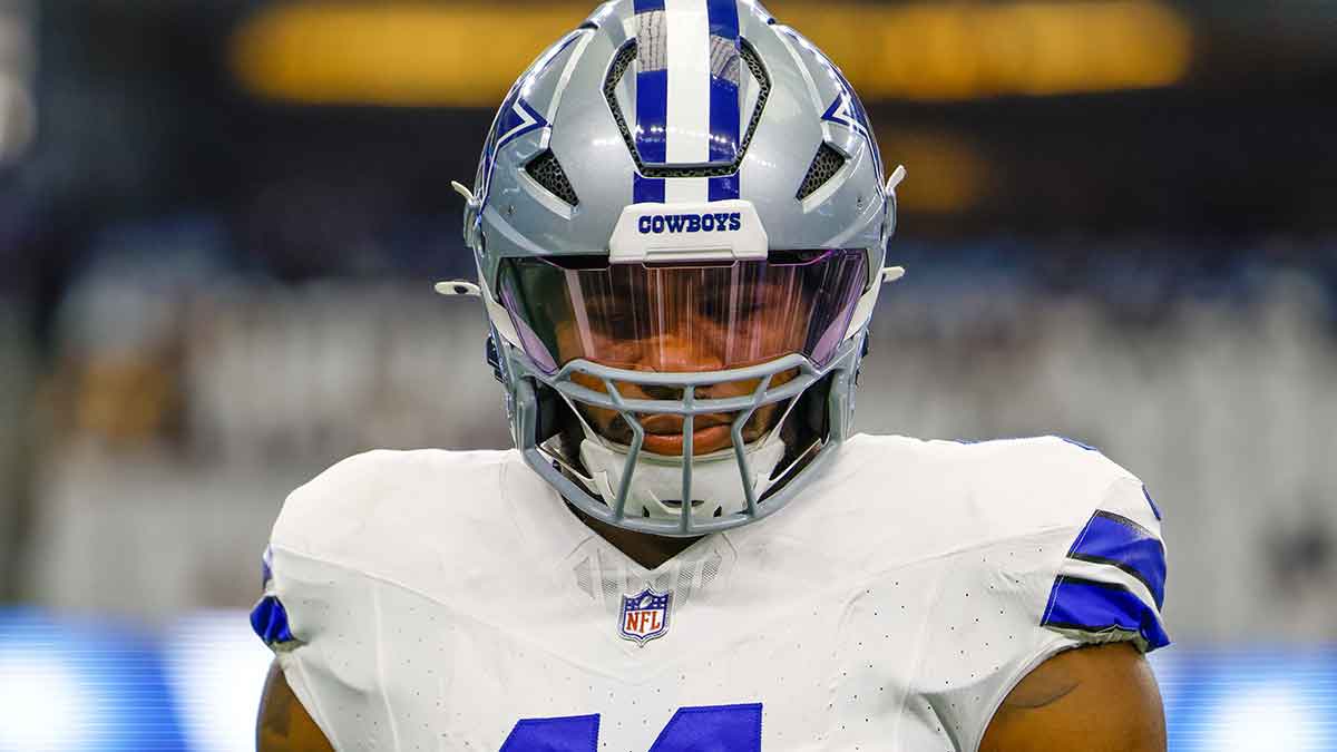 Dallas Cowboys linebacker Micah Parsons (11) prior to the game against the Baltimore Ravens at AT&T Stadium.
