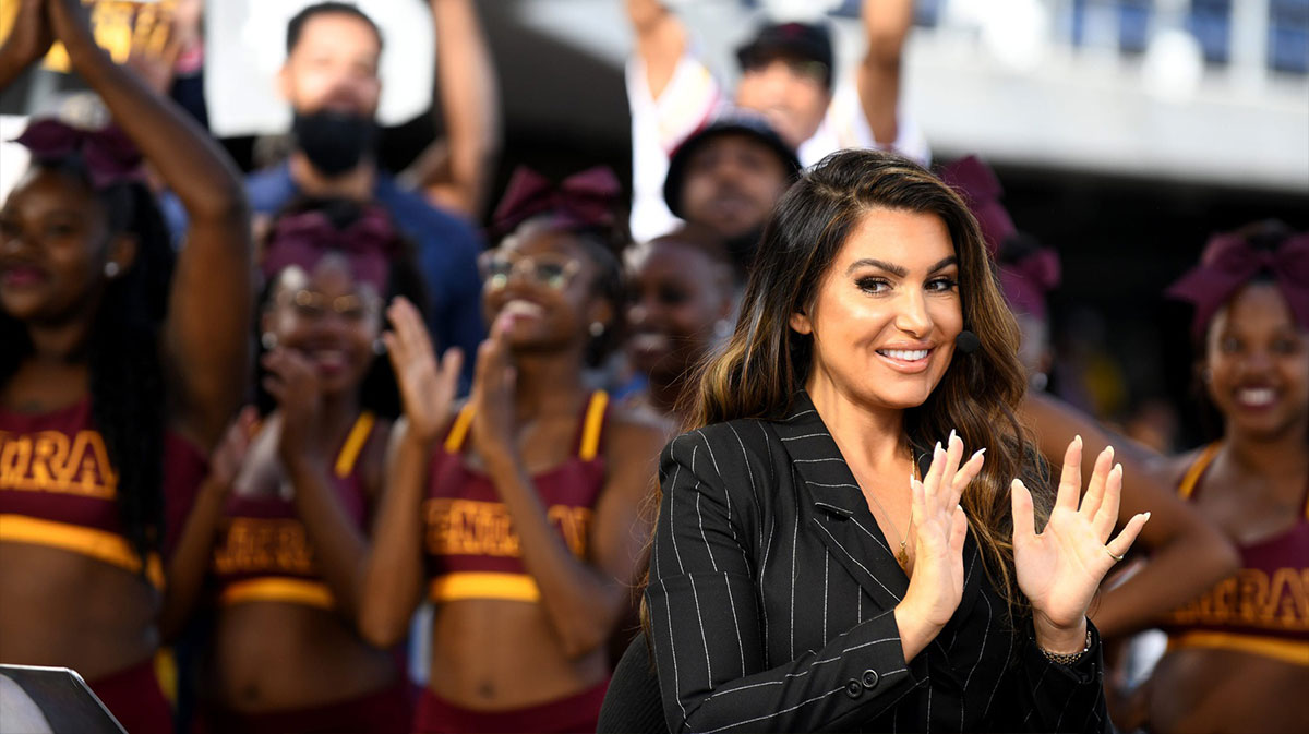 Former First Take and ESPN host Molly Qerim, who is leaving.