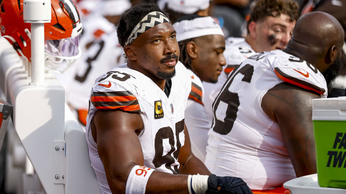 Browns' Myles Garrett responds to Lions OC's viral comments