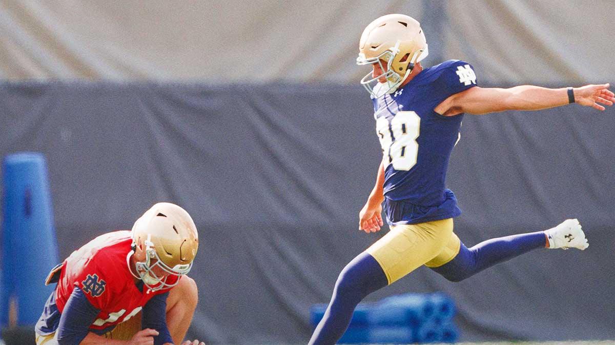 Notre Dame football loses kicker Noah Burnette for the Purdue football game as the Fighting Irish manage depth issues.