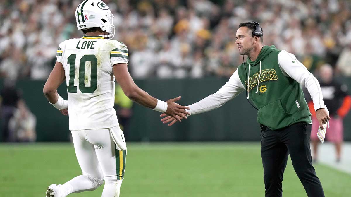 Packers HC Matt LaFleur loved Jordan Love’s truck stick on a defender, bringing energy and grit to the Commanders game.
