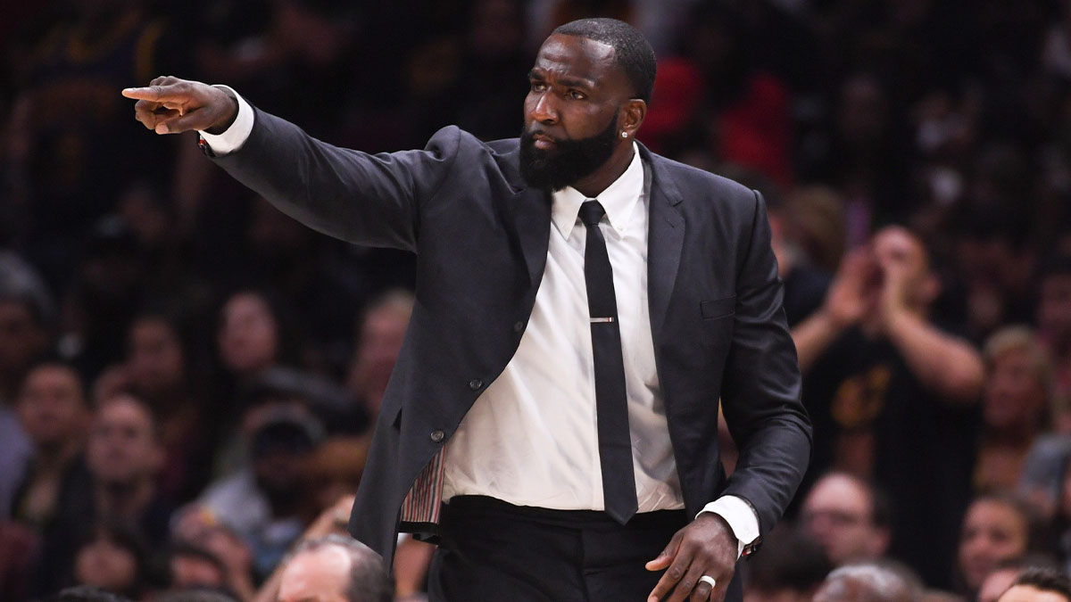 Cleveland Cavaliers center Kendrick Perkins (21) during the second quarter in game four of the 2018 NBA Finals against the Golden State Warriors at Quicken Loans Arena. The Warriors defeated the Cavaliers 108-85 to complete a four-game sweep.