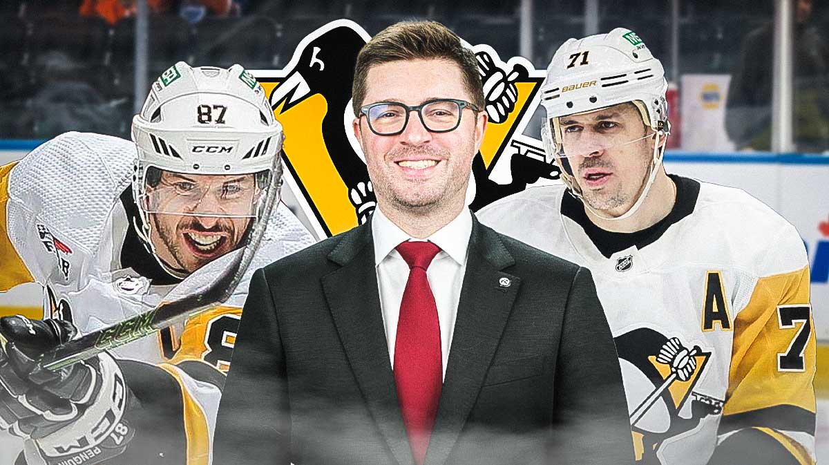 Kyle Dubas, Sidney Crosby, Evgeni Malkin, Pittsburgh Penguins