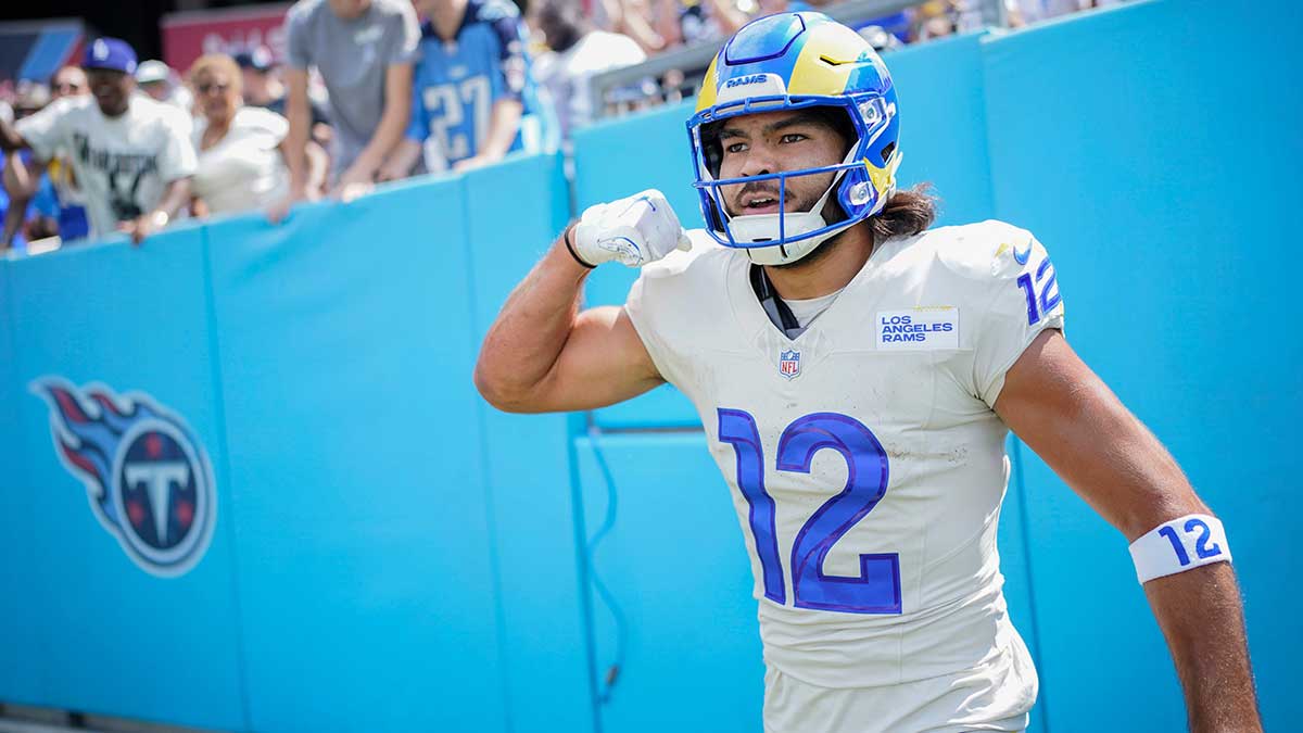 Rams’ Puka Nacua’s ‘crazy’ reaction to viral flexing photo with childhood hero Davante Adams