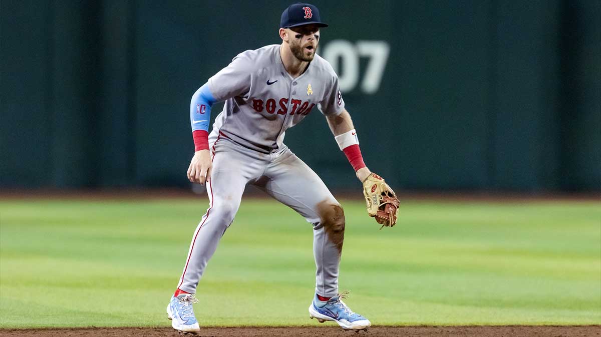 Boston Red Sox shortstop Trevor Story against the Arizona Diamondbacks at Chase Field.