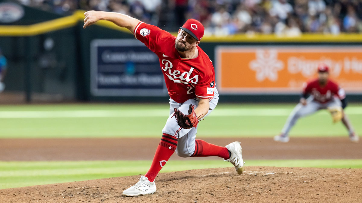 Cincinnati Reds pitcher Graham Ashcraft against the Arizona Diamondbacks at Chase Field. 