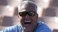 Former NFL head coach Rex Ryan during a NFL football game between the Los Angeles Rams and the Los Angeles Chargers at Los Angeles Memorial Coliseum.