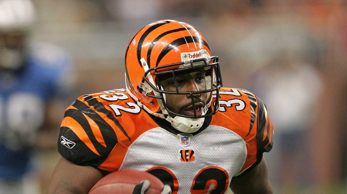 Former Cincinnati Bengals running back Rudi Johnson, who died at 45.