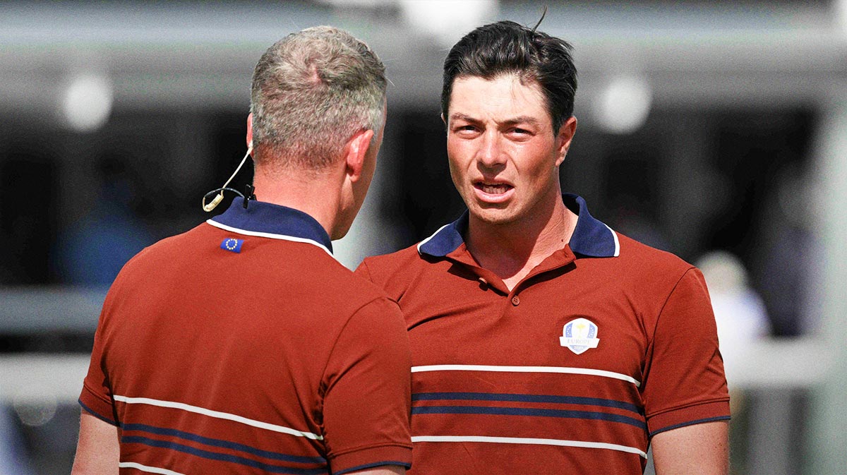 Viktor Hovland dealing with neck injury during Ryder Cup