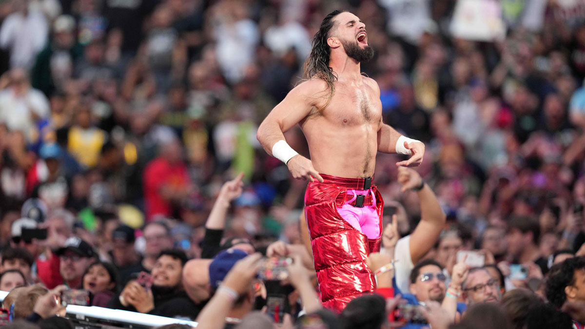 WWE star Seth Rollins, who talked about his plans to retire from the ring.