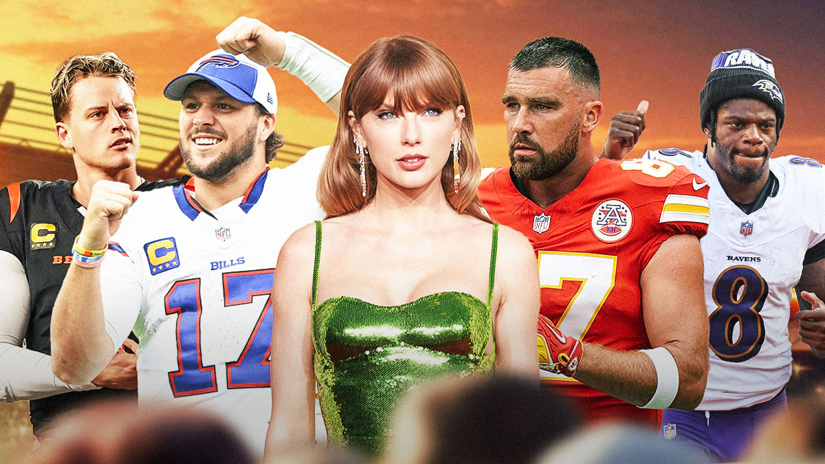 Taylor Swift Travis Kelce Josh Allen Joe Burrow Lamar Jackson