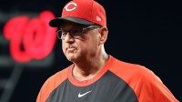 Cincinnati Reds manager Terry Francona looks on during the eighth inning against the Washington Nationals at Nationals Park.