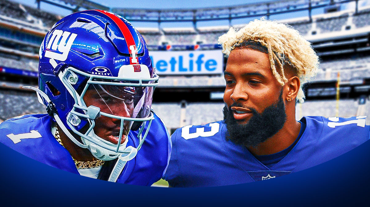 Giants' Malik Nabers, Malik Nabers injury, Odell Beckham Jr., MetLife