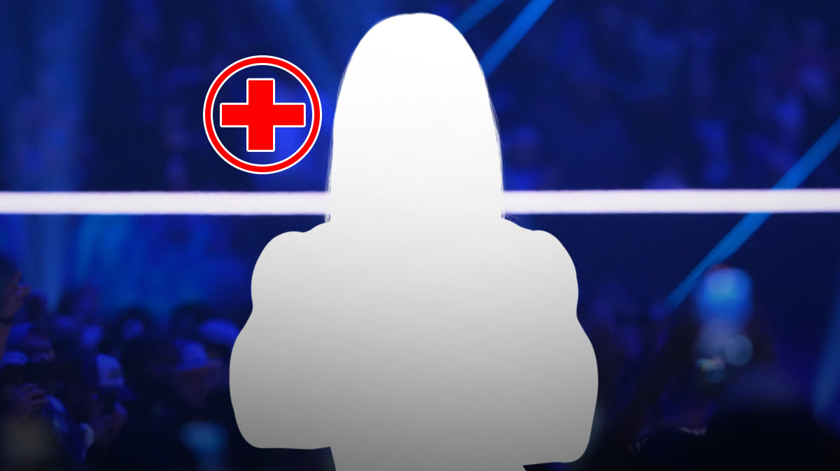 Silhouette of WWE star Jade Cargill, who suffered a bloody injury on Friday Night SmackDown.