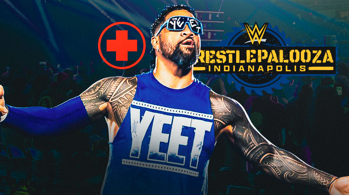 WWE star Jey Uso, who had a concussion injury scare at Wrestlepalooza.