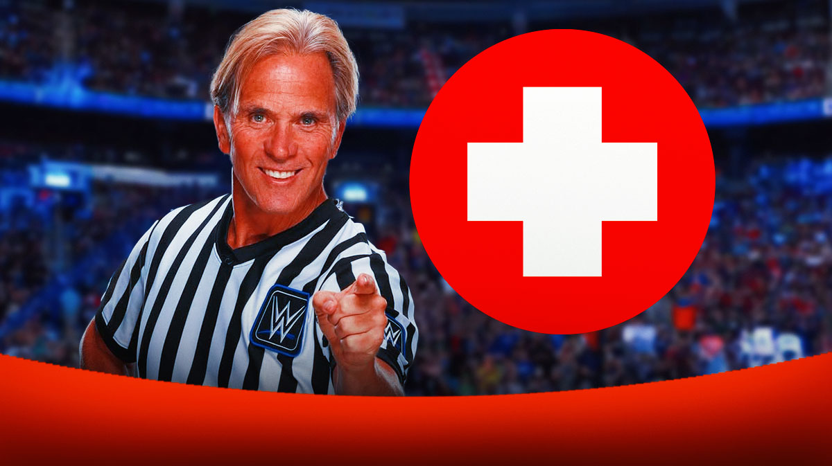 WWE referee Charles Robinson, who faked an injury while officiating the match between Goldberg and Gunther.