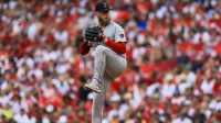 Boston Red Sox starting pitcher Zack Kelly (76) prepares to pitch in the first inning against the Cincinnati Reds at Great American Ball Park.