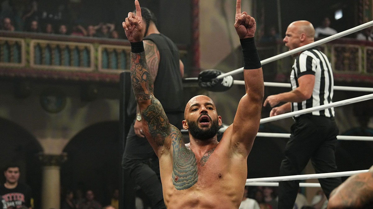 AEW wrestler Ricochet before All Out.
