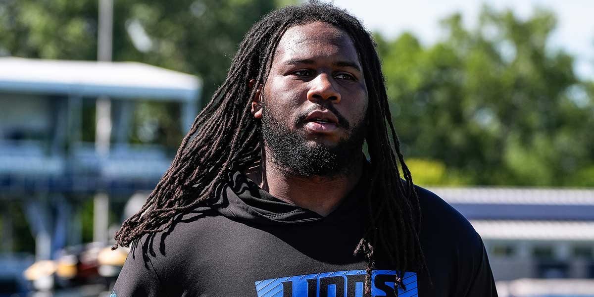 Detroit Lions defensive tackle Alim McNeill (54) walks of the field after practice during training camp at Meijer Performance Center in Allen Park on Tuesday, July 22, 2025. © Junfu Han / USA TODAY NETWORK via Imagn Images