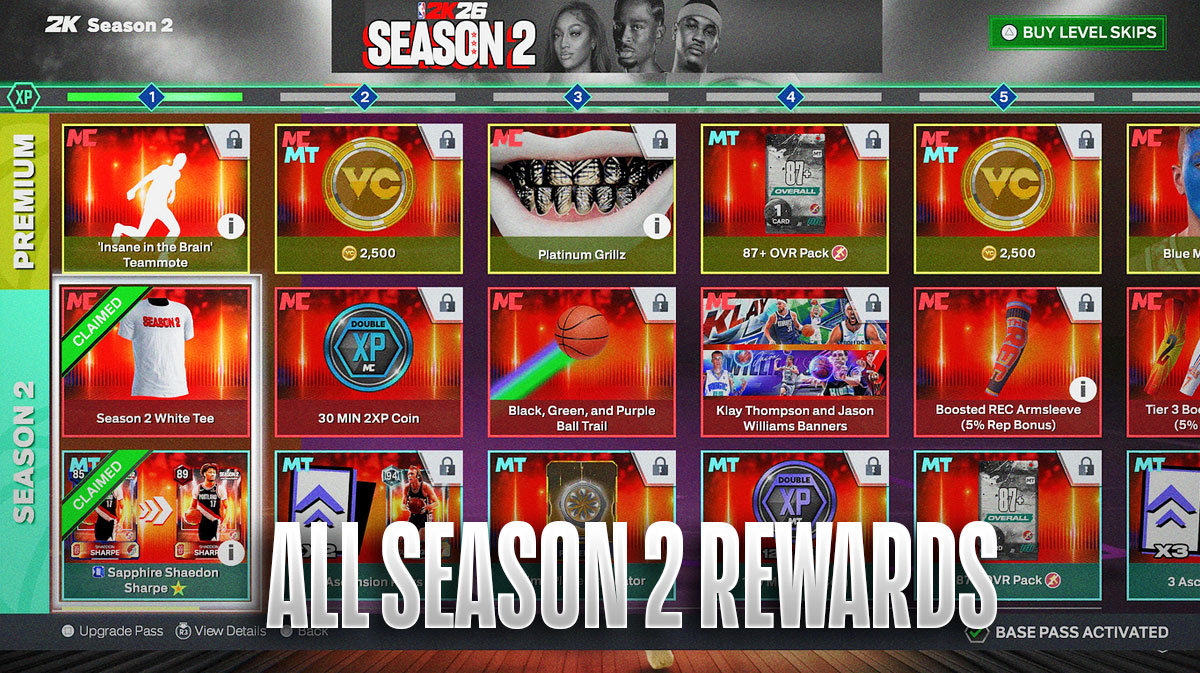 All NBA 2K26 Season 2 Rewards For MyTEAM & MyCAREER