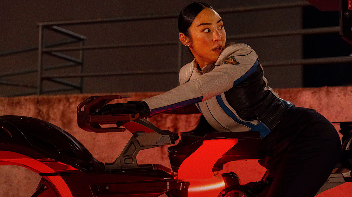 Greta Lee in Tron: Ares.