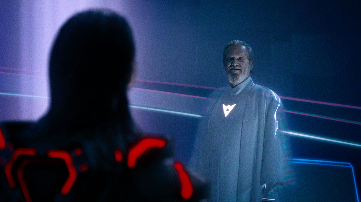 Jared Leto and Jeff Bridges in Tron: Legeacy.