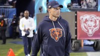 Chicago Bears head coach Ben Johnson before the game against the Minnesota Vikings at Soldier Field.