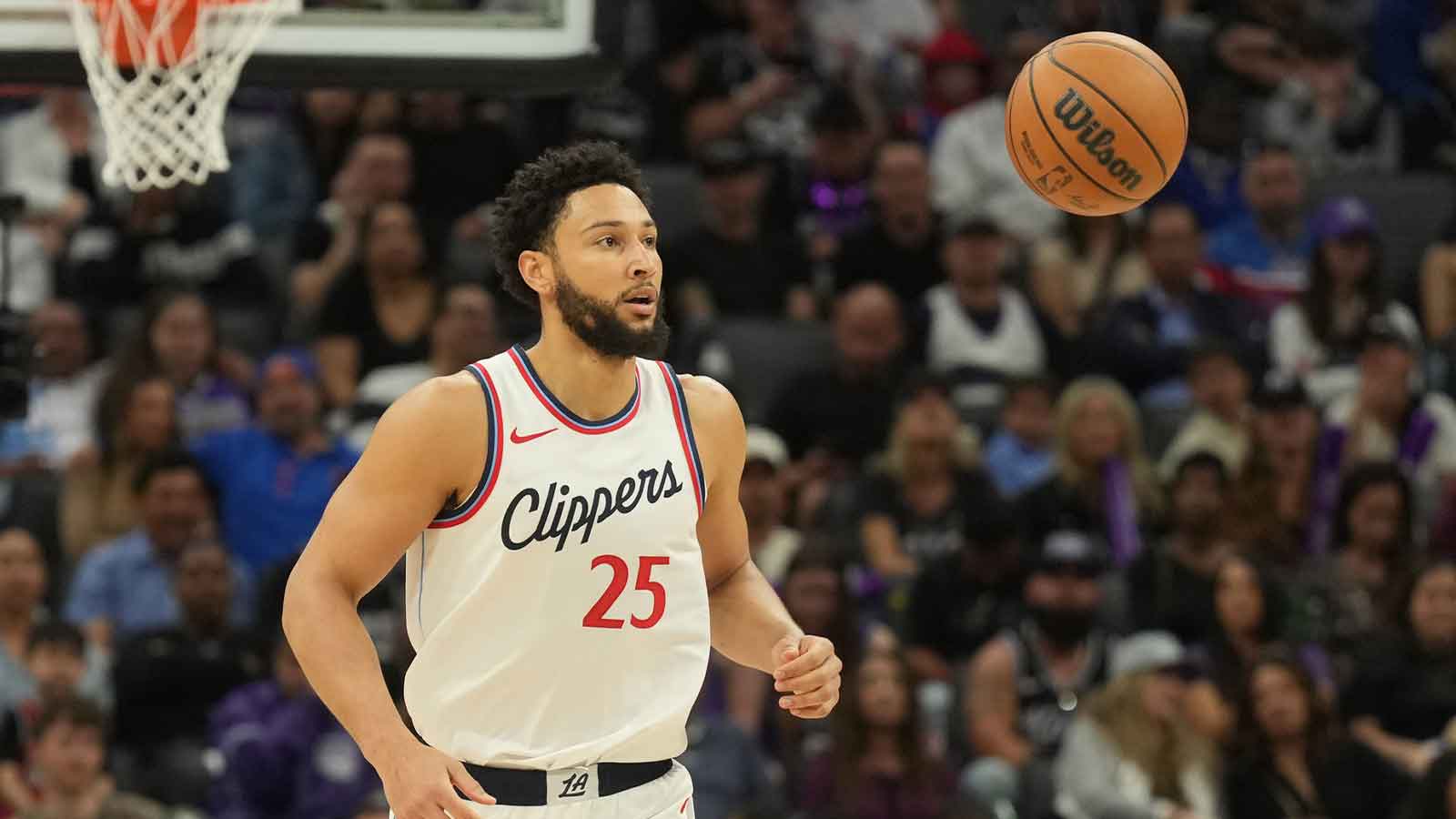 Los Angeles Clippers guard Ben Simmons (25) during the third quarter against the Sacramento Kings at Golden 1 Center. 