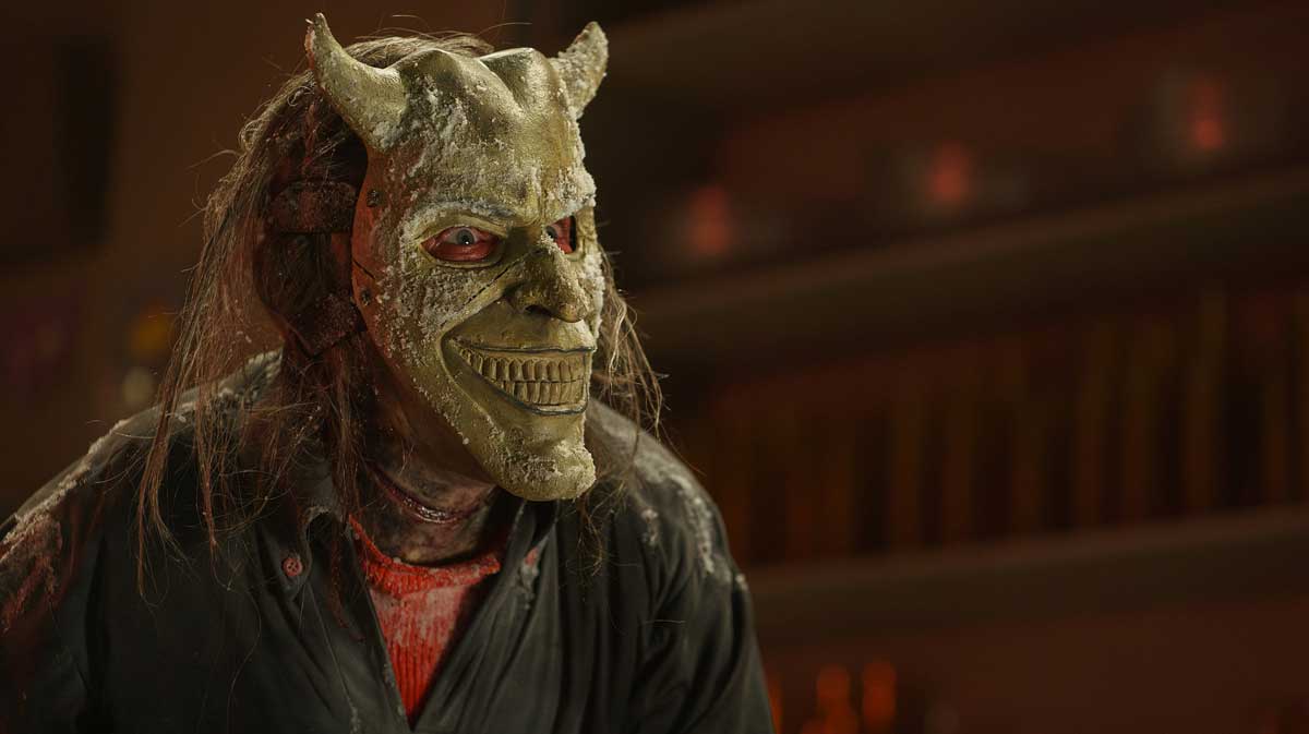 Ethan Hawke as The Grabber in Black Phone 2.