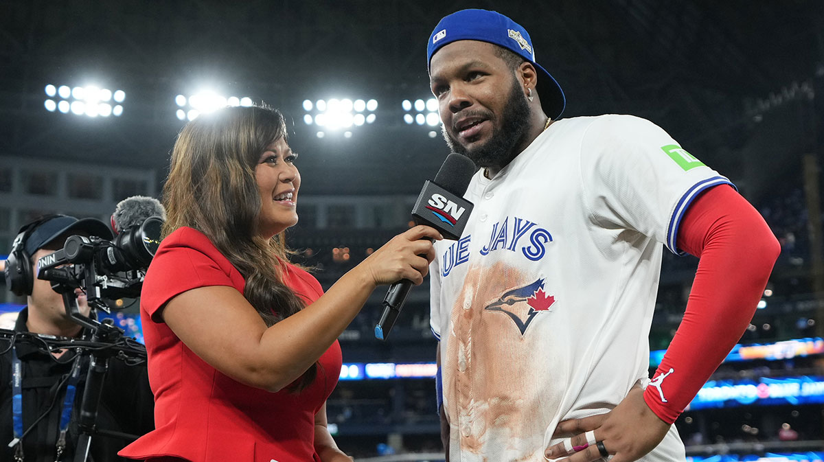 Vladimir Guerrero Jr. shares his dad’s fiery advice ahead of ALCS Game 7 after powering the Blue Jays to force a winner-take-all in Toronto.