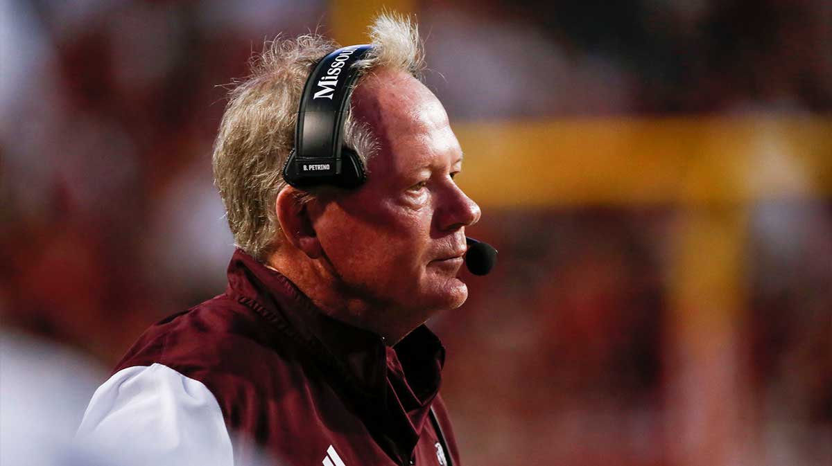 Missouri State Bears Head Coach Bobby Petrino lead the Bears as they took on the Arkansas Razorback at Arkansas on Saturday, September 17, 2022.