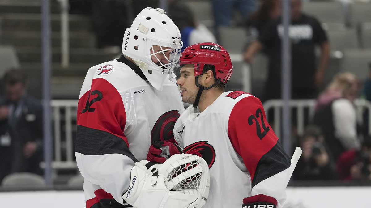 Brandon Bussi’s immediate reaction to winning NHL debut