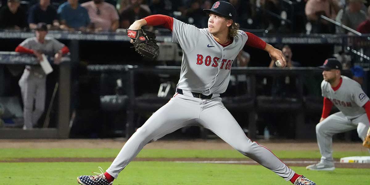 Boston Red Sox starting pitcher Connelly Early (71) throws a pitch against the Tampa Bay Rays during the first inning at George M. Steinbrenner Field. 
