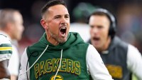 Green Bay Packers head coach Matt LaFleur reacts against the Arizona Cardinals at State Farm Stadium.