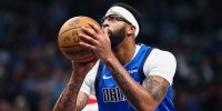 Dallas Mavericks forward Anthony Davis (3) shoots during the first quarter against the Washington Wizards at American Airlines Center.