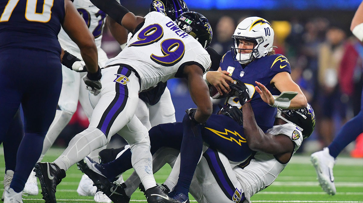 Chargers news: Jim Harbaugh provides important Odafe Oweh update for Dolphins game