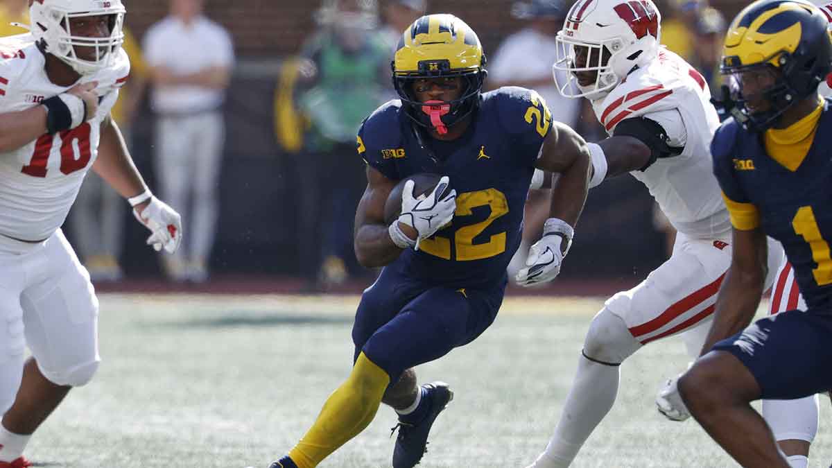 Michigan football RB Justice Haynes a ‘game-time decision’ vs. Washington