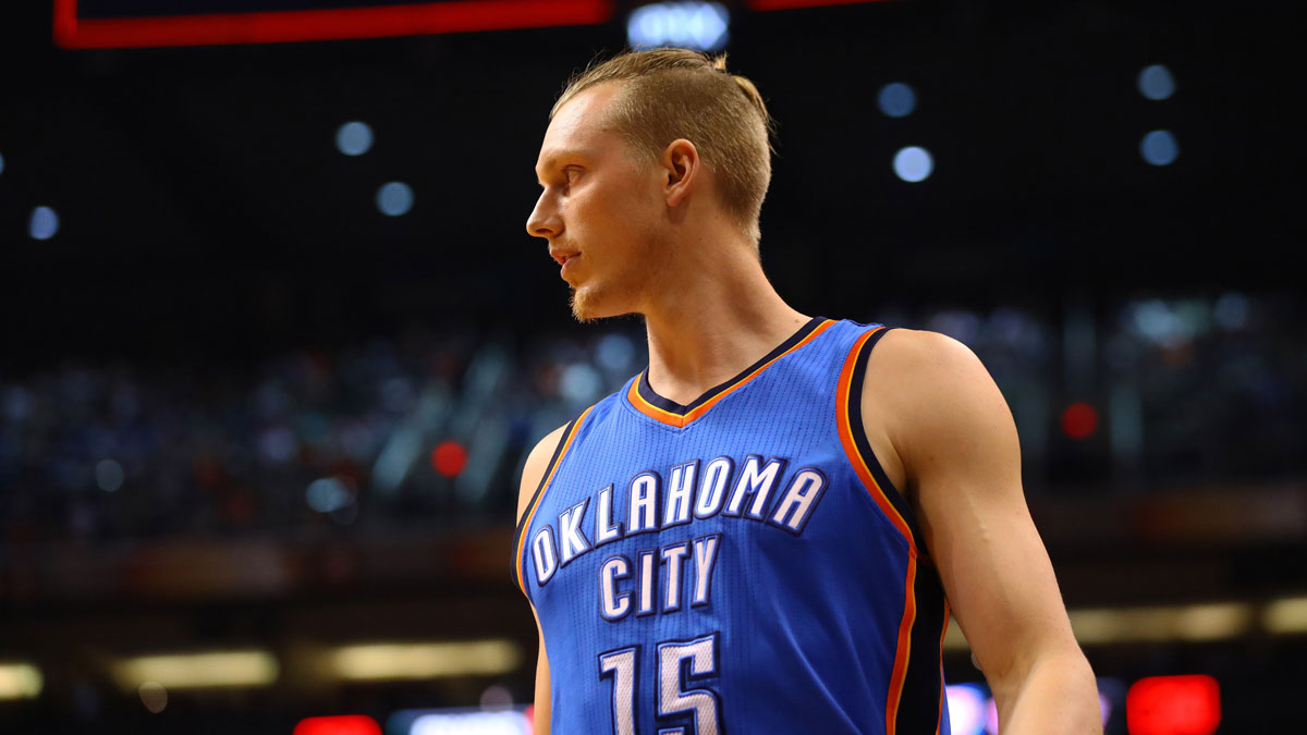 Former NBA player Kyle Singler during his time with the Oklahoma City Thunder.