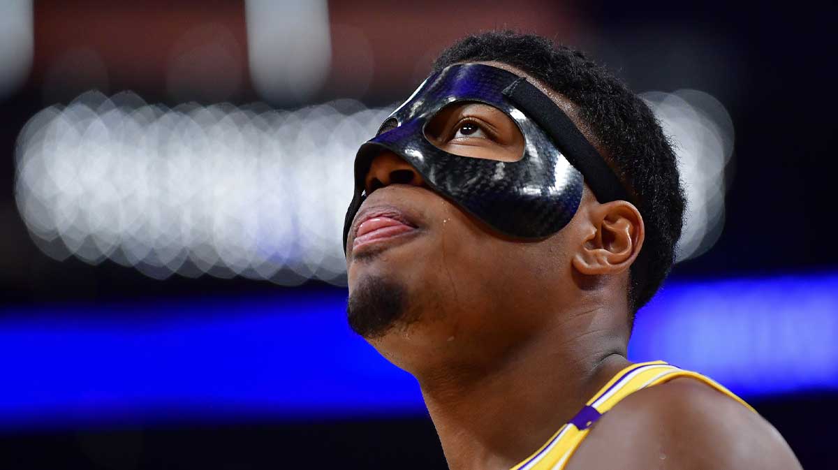 Los Angeles Lakers forward Rui Hachimura (28) during the second half in game five of first round for the 2025 NBA Playoffs at Crypto.com Arena.