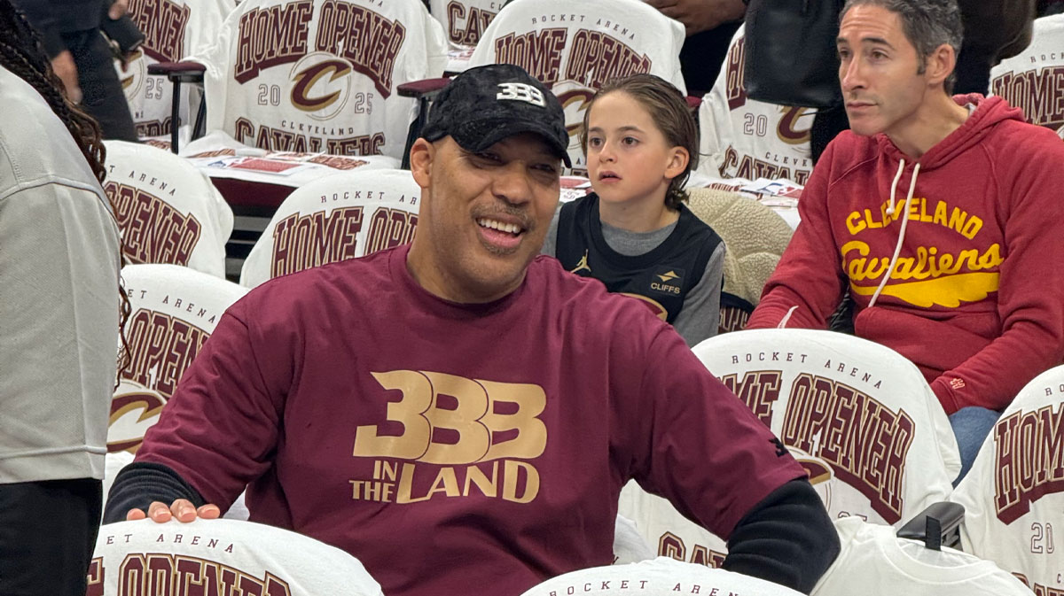 LaVar Ball dons new Cavs Big Baller Brand apparel, gifts Lonzo sneakers