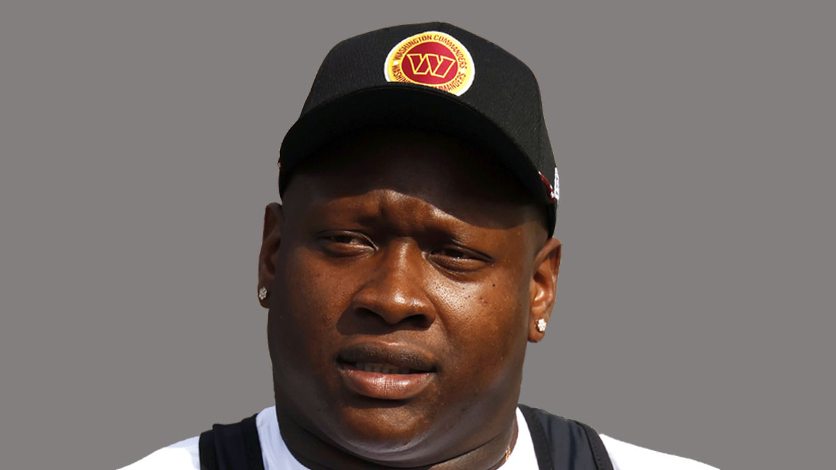 NFL Washington Commanders offensive tackle Laremy Tunsil