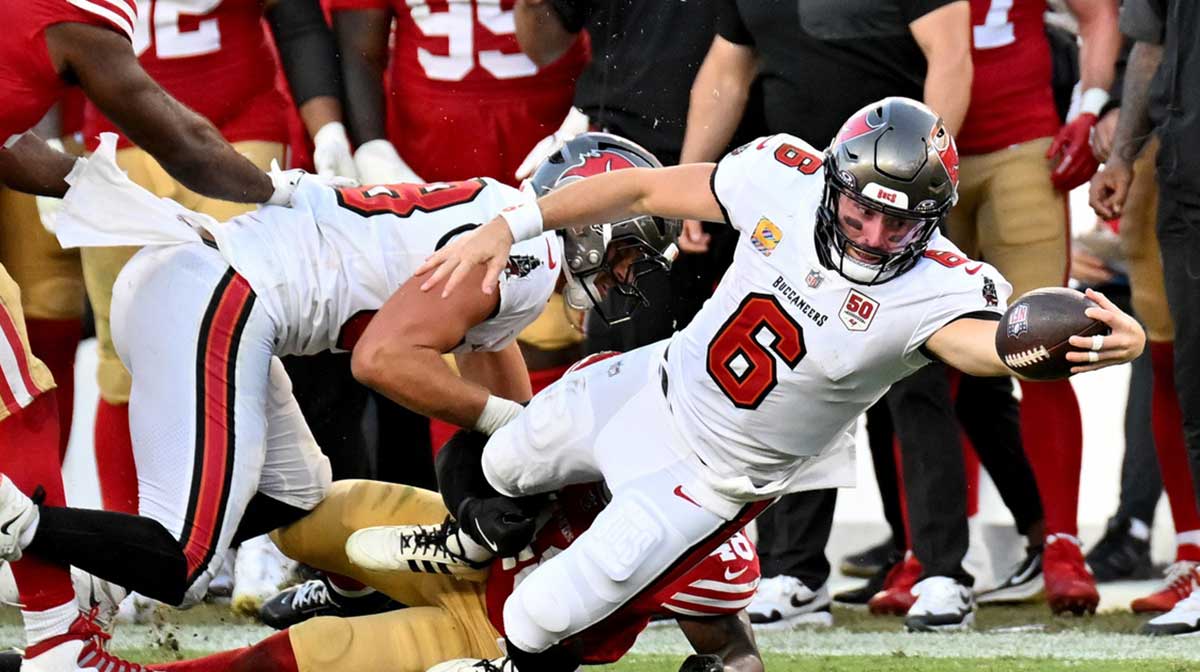 Which NBA player does Draymond Green compare Buccaneers’ Baker Mayfield to?