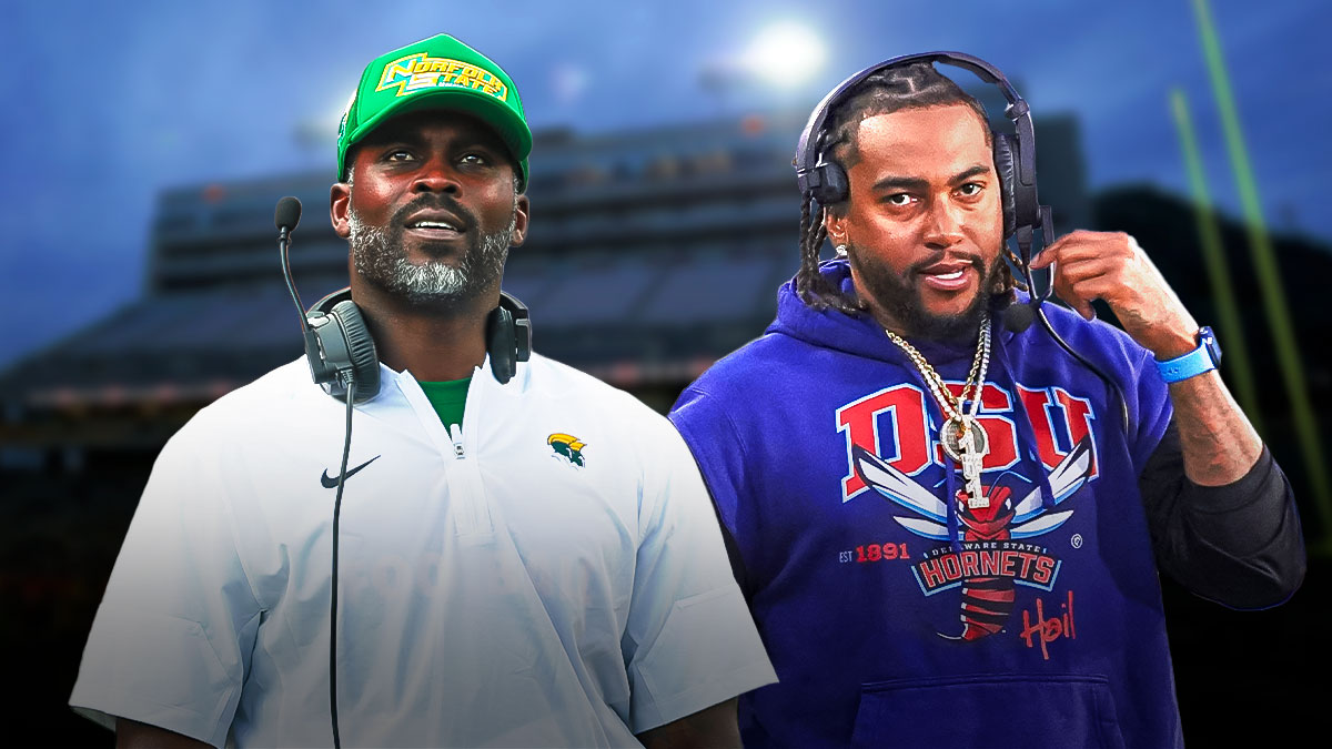 The Delaware State, Norfolk State matchup is more than two former Eagles facing off. It's a nexus point for the celebrity coach experiment.