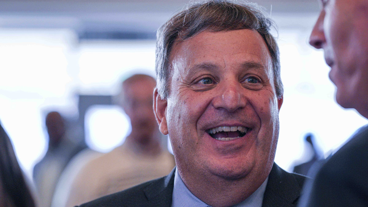 North Carolina Tar Heels general manager Michael Lombardi during the Bill Belichick hiring announcement at Loudermilk Center for Excellence.
