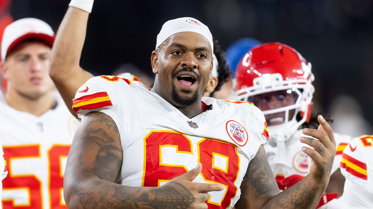 Kansas City Chiefs defensive tackle Mike Pennel (69) against the Arizona Cardinals during a preseason NFL game at State Farm Stadium.