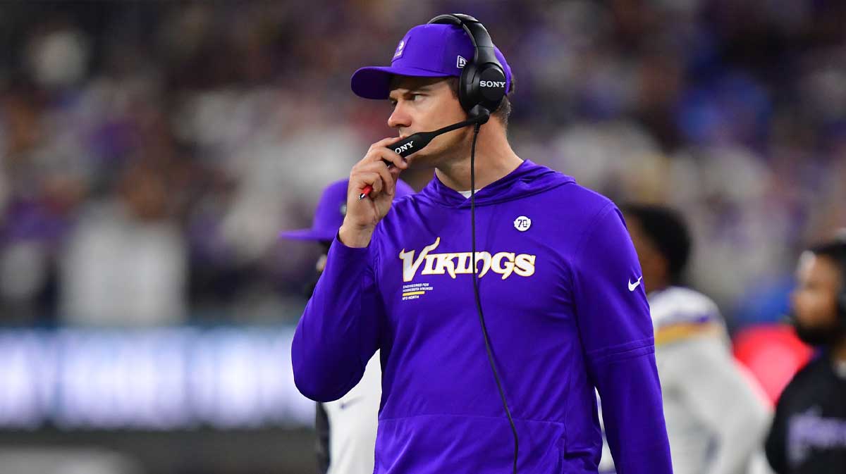 Minnesota Vikings head coach Kevin O'Connell during the second half at SoFi Stadium.