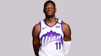Utah Jazz center Mo Bamba poses for a portrait during the Media Day at Redman Studios.