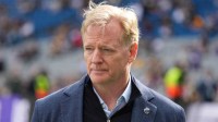 ; NFL commissioner Roger Goodell stands on the sidelines prior to a game between the Minnesota Vikings and Pittsburgh Steelers during an NFL International Series game at Croke Park.