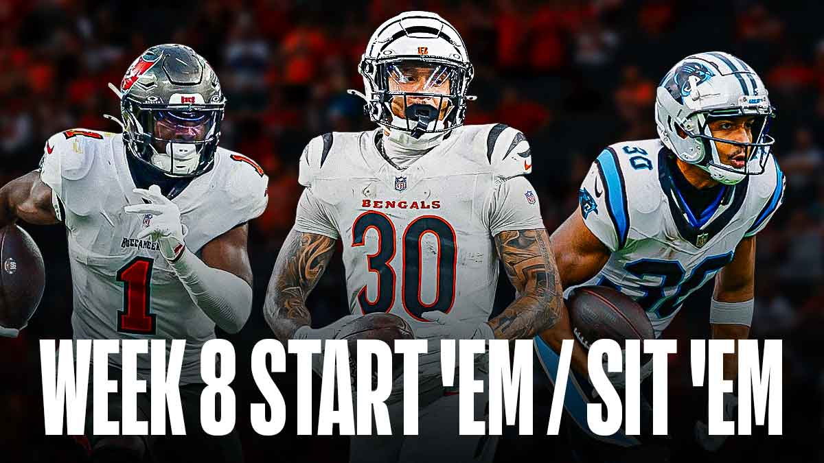 NFL Week 8 start sit, Fantasy Football Week 8 start sit, Week 8 running backs start sit